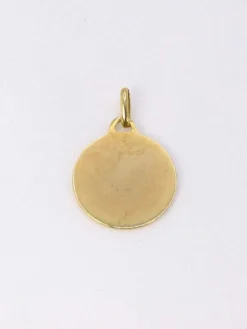 AUGIS - Médaille amour essentielle plus qu'hier moins que demain or jaune rubis