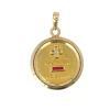 AUGIS - Médaille Amour "L'essentielle" grand modèle Or jaune Rubis
