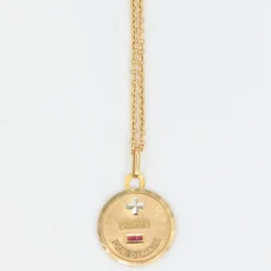 Augis - Médaille amour Or, Rubis synthétiques