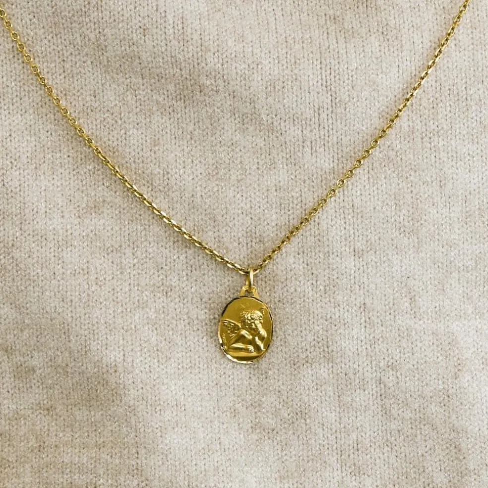 AUGIS - Médaille ange Raphaël or jaune