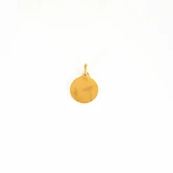 AUGIS - Médaille d'Amour - Or jaune, diamants et rubis de synthèse