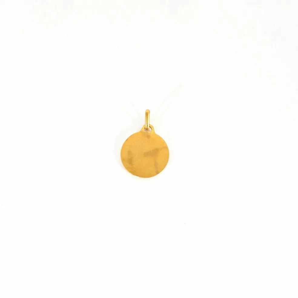 AUGIS - Médaille d'Amour - Or jaune, diamants et rubis de synthèse