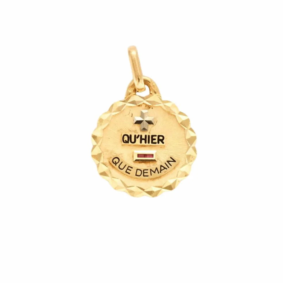 Augis - Médaille d'amour bordure torsadée