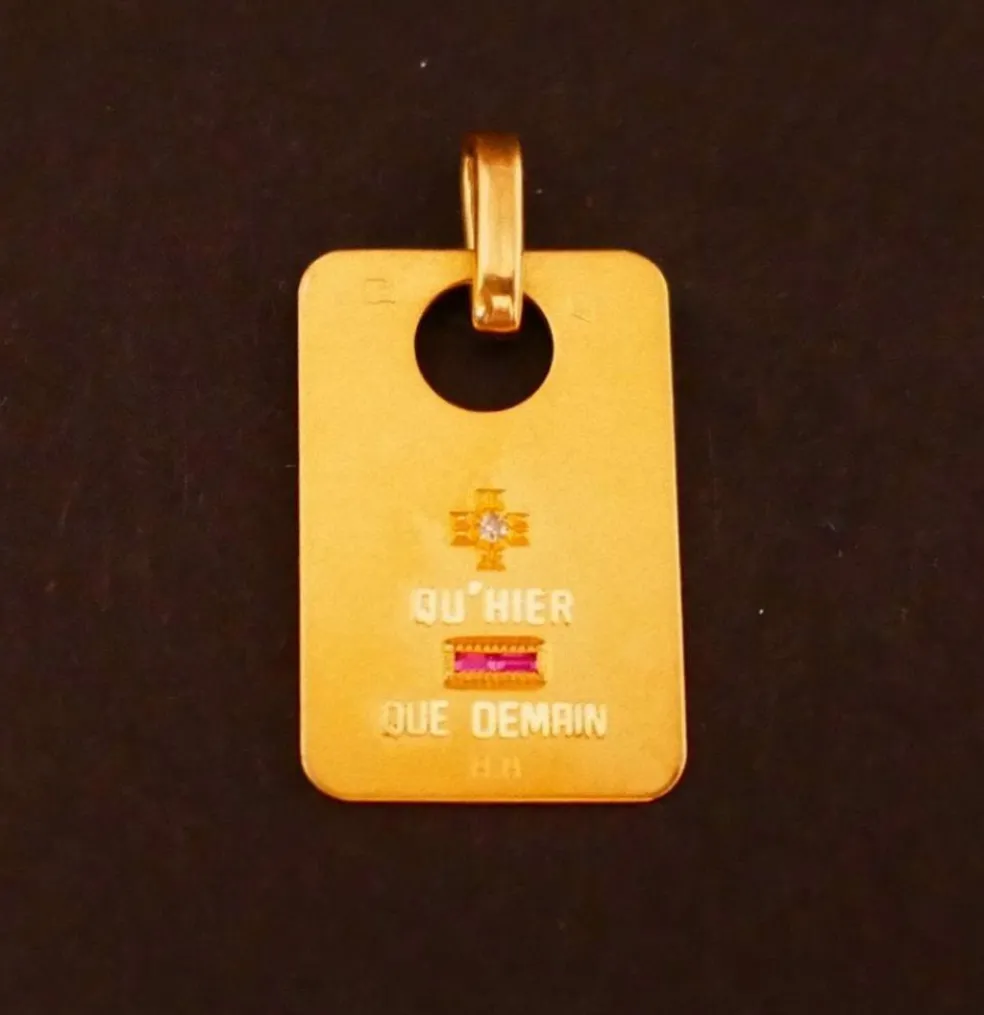 AUGIS - Médaille d'Amour Diamant et Rubis, Or