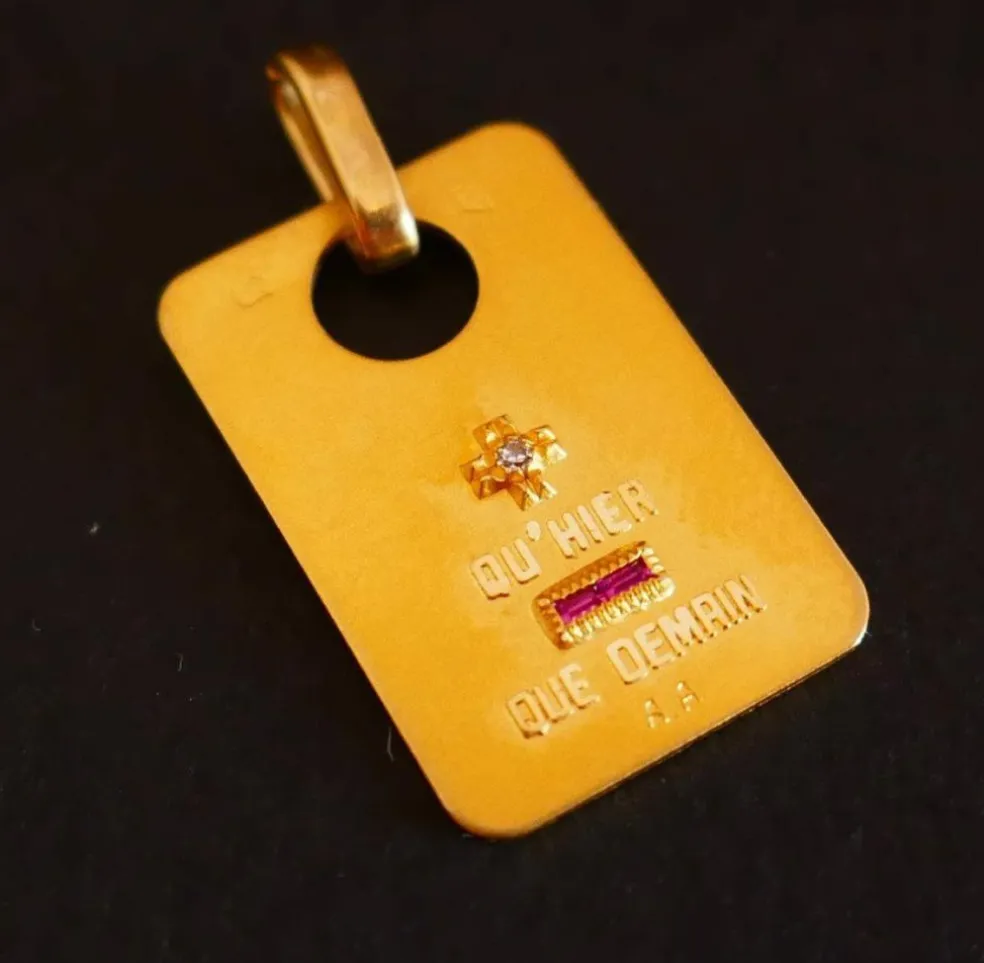 AUGIS - Médaille d'Amour Diamant et Rubis, Or