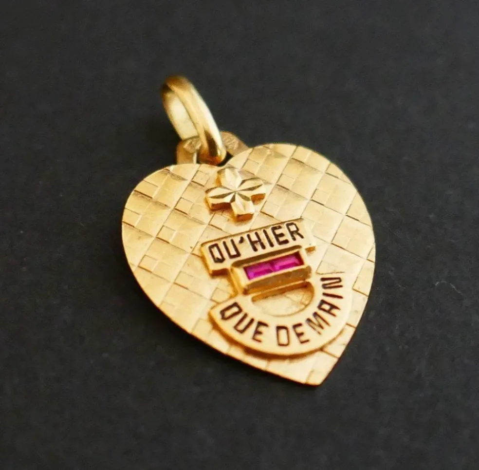 Augis - Médaille d'Amour en Or, Diamant Et Rubis