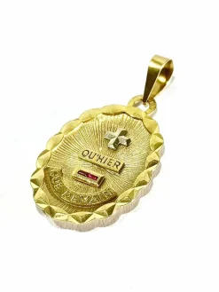 Augis - Médaille d'Amour en or jaune et rubis