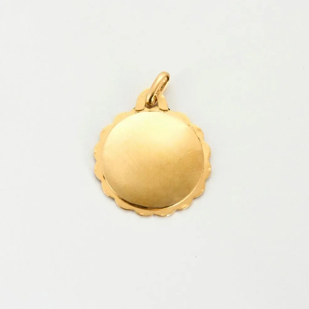 AUGIS - Médaille d’amour en or jaune et gris