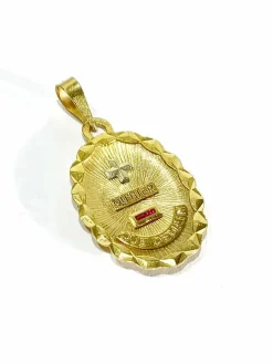 Augis - Médaille d'Amour en or jaune et rubis