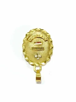 Augis - Médaille d'Amour en or jaune et rubis