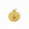 AUGIS - Médaille d'amour ronde or jaune rubis