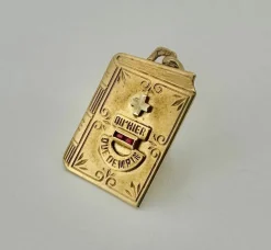 AUGIS - Médaille Livre or jaune, rubis
