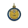 Augis - Médaille or jaune, saphirs, diamants