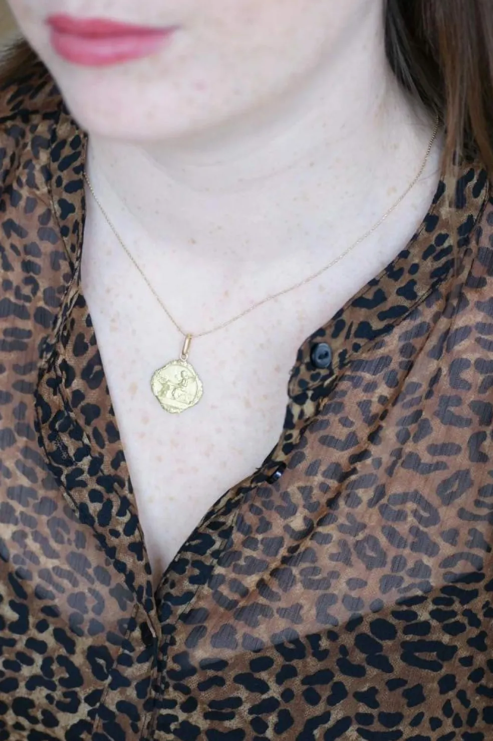 AUGIS - Médaille Religieuse d'Amour Ange Or Jaune