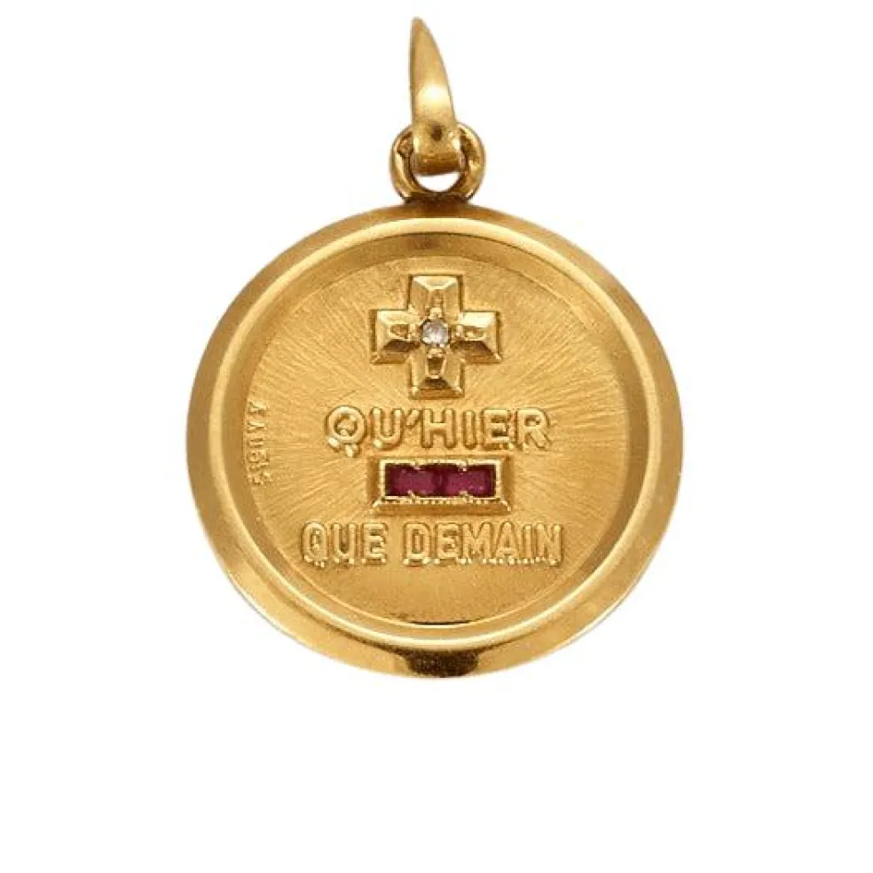 AUGIS - Médaille sentimentale en or jaune