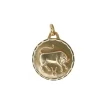 AUGIS - Médaille Zodiaque signe du taureau Or jaune