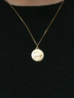 AUGIS - Médaille Zodiaque signe du taureau Or jaune