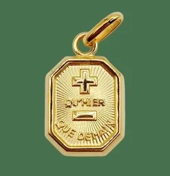 AUGIS - Pendentif médaille d'amour or "+ qu'hier - que demain"- L’Exclusive