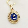 AUGIS - Pendentif médaille d'amour or jaune "+ qu'hier - que demain" - L'Élégante Bleue