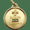 AUGIS - Pendentif médaille d'amour or "+ qu'hier - que demain" - L'Essentielle verte