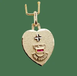 AUGIS - Pendentif médaille d'amour or "+ qu'hier - que demain" - L'Intemporelle