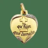 AUGIS - Pendentif médaille d'amour or "+ qu'hier - que demain" - La Sentimentale