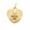 AUGIS - Pendentif Médaille sentimentale en or jaune