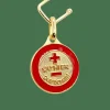 AUGIS - Pendentif médaille d'amour or jaune "+ qu'hier - que demain"- La Charmante Carmin