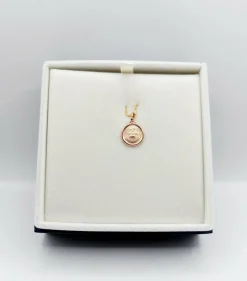 AUGIS - Pendentif médaille d'amour or rose 