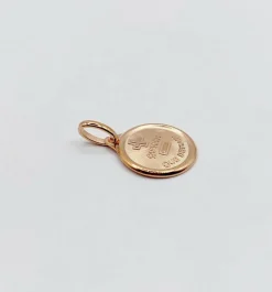 AUGIS - Pendentif médaille d'amour or rose 