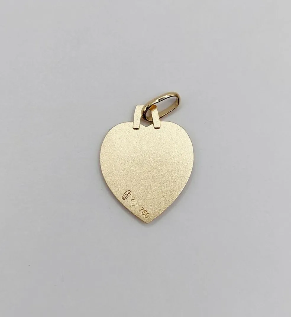 AUGIS - Pendentif médaille d'amour or "+ qu'hier - que demain" - L'Intemporelle