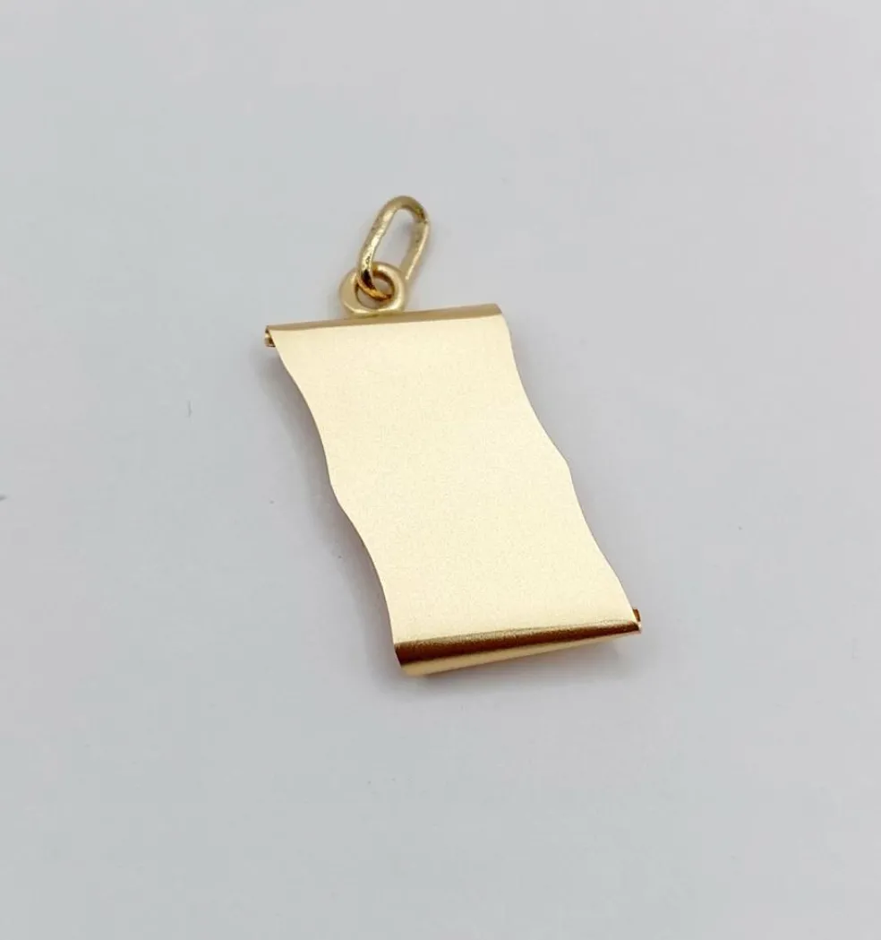 AUGIS - Pendentif médaille d'amour or "+ qu'hier - que demain" - L’Exclusive