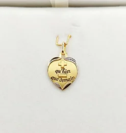 AUGIS - Pendentif médaille d'amour or