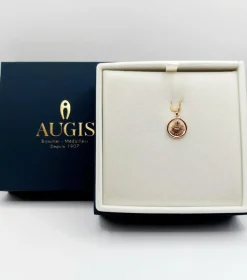 AUGIS - Pendentif médaille d'amour or rose 