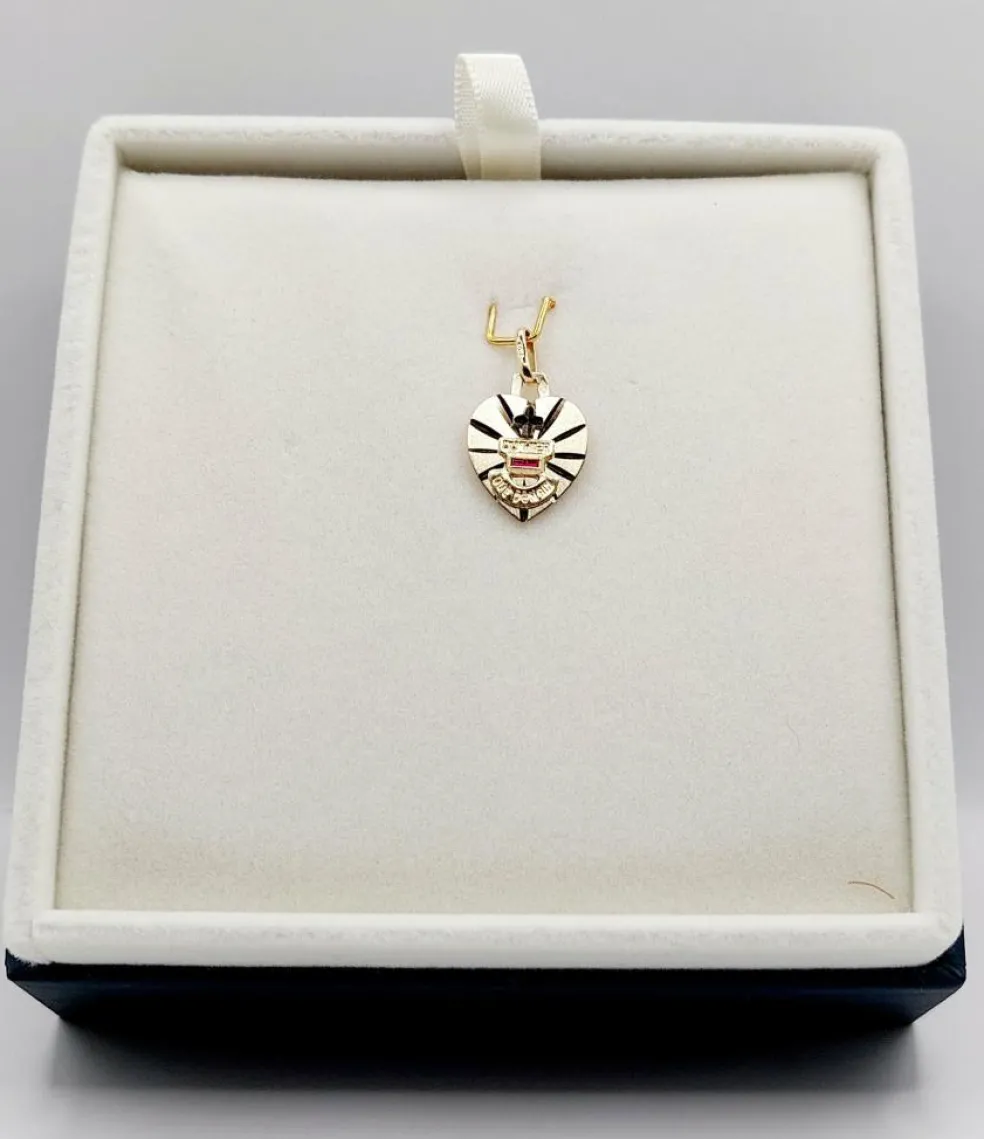 AUGIS - Pendentif médaille d'amour or "+ qu'hier - que demain" - L'Intemporelle