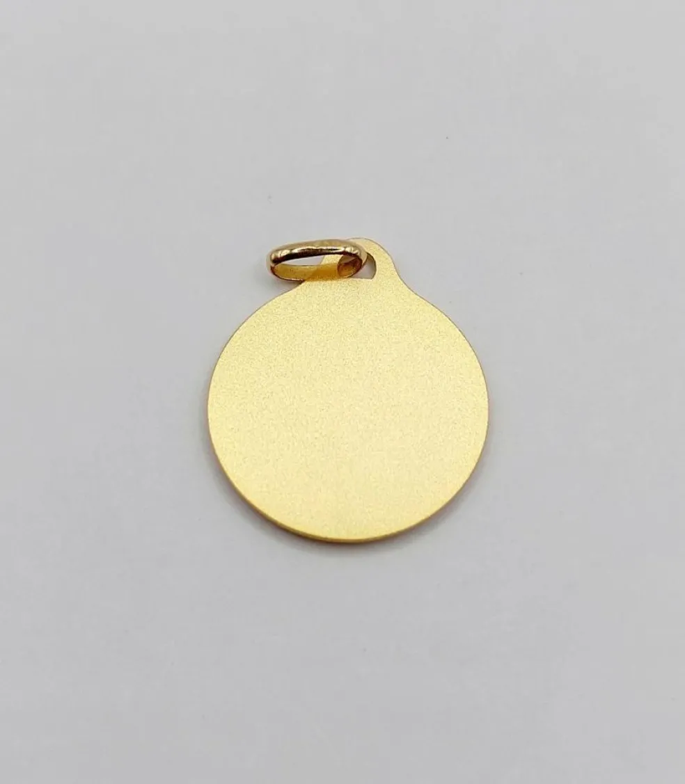 AUGIS - Pendentif médaille d'amour or "+ qu'hier - que demain" - L'Essentielle verte