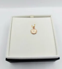 AUGIS - Pendentif médaille d'amour or rose 