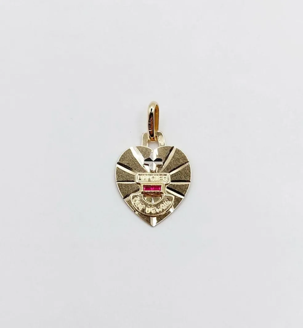 AUGIS - Pendentif médaille d'amour or "+ qu'hier - que demain" - L'Intemporelle