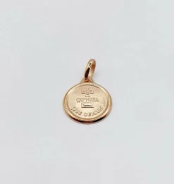 AUGIS - Pendentif médaille d'amour or rose 
