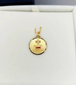 AUGIS - Pendentif médaille d'amour or