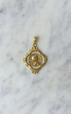 AUGIS- Médaille ancienne Ange or jaune