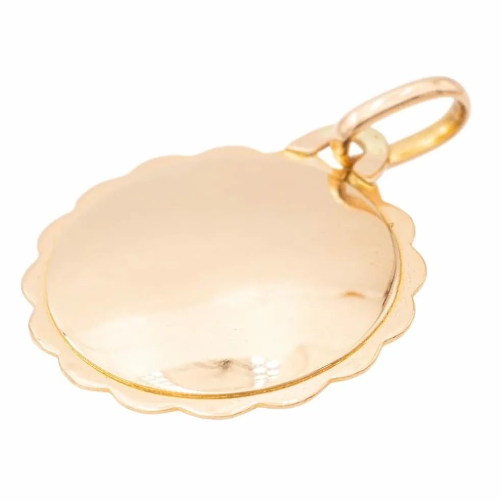 Augis Pendentif Médaille Médaille d'amour Or jaune Rubis