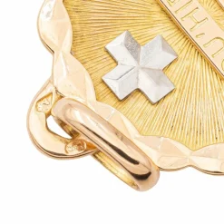 Augis Pendentif Médaille Médaille d'amour Or jaune Rubis