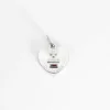 AUGIS-Médaille d'amour coeur rubis or blanc
