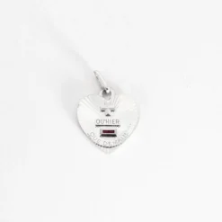 AUGIS-Médaille d'amour coeur rubis or blanc