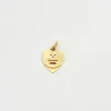 AUGIS-Médaille d'amour cœur or jaune rubis