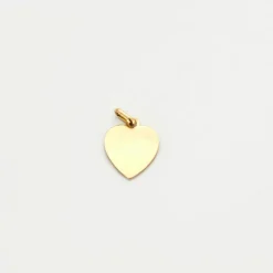 AUGIS-Médaille d'amour cœur or jaune rubis