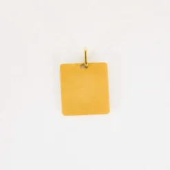AUGIS-Médaille d'amour rubis or jaune pointes de diamant