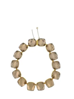 Baccarat - Collier or jaune et cristaux de fumée