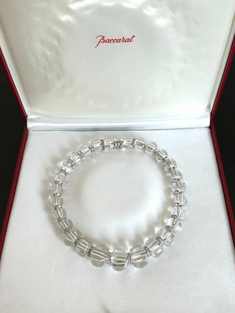 BACCARAT - Collier Sherazade or blanc cristal et diamants